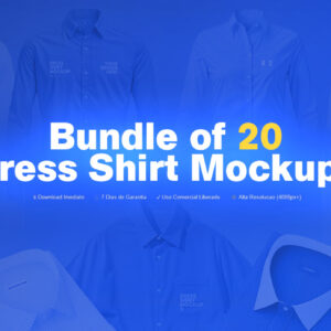 Bundle of 20 Dress Shirt Mockups