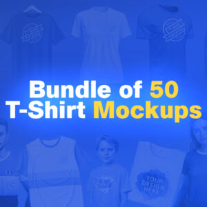 Bundle of 50 T-shirt Mockups