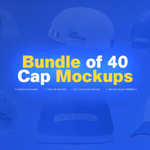 Bundle of 40 Cap Mockups